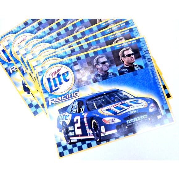Rusty Wallace Driver Card Lot Oversize Card 8x10, Wall Plaque, Career Sheet 1994 - Picture 9 of 9